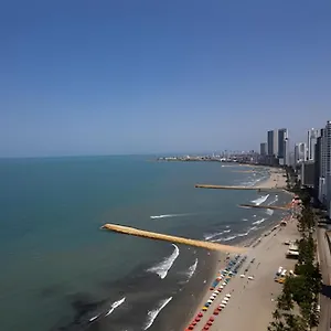 Laurdhomes Lujoso Apto Piso 28 Frente Al Mar, 2bth , Cartagena Colombia